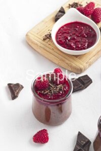 Chocolate Raspberry Chia Pudding - Set 3