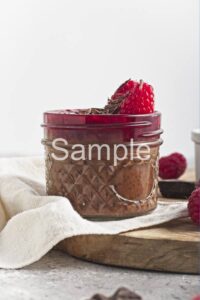 Chocolate Raspberry Chia Pudding - Set 5