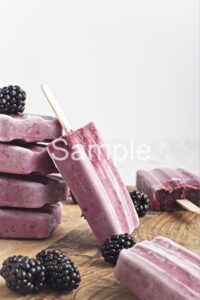 Creamy Blackberry Popsicles - Set 2