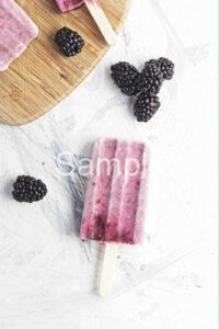 Creamy Blackberry Popsicles - Set 3