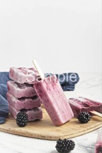 Creamy Blackberry Popsicles - Set 3