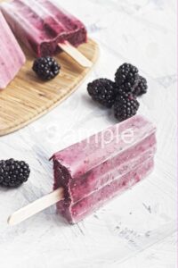 Creamy Blackberry Popsicles - Set 3