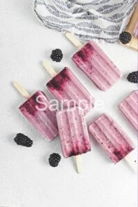 Creamy Blackberry Popsicles - Set 5