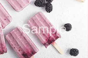 Creamy Blackberry Popsicles - Set 5