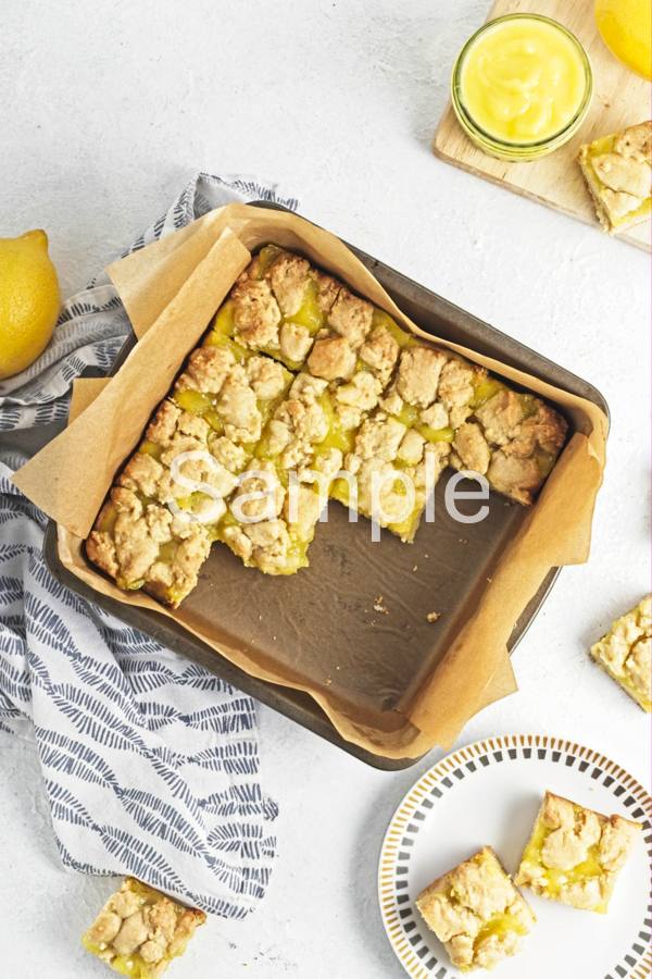 Lemon Curd Cookie Bars - Set 1