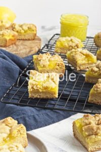 Lemon Curd Cookie Bars - Set 4