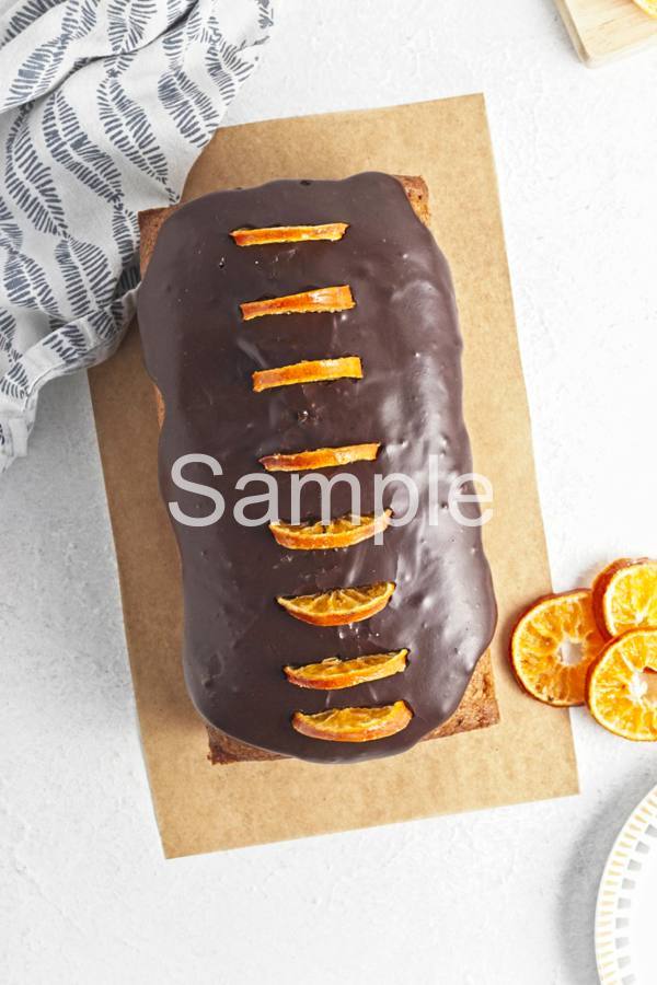 Vegan Mandarin Chocolate Loaf - Set 1