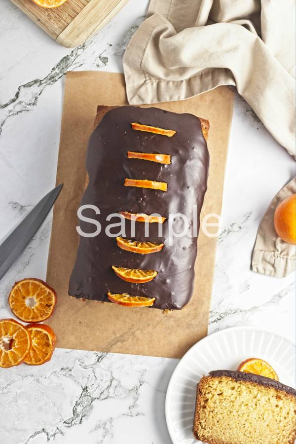 Vegan Mandarin Chocolate Loaf - Set 2