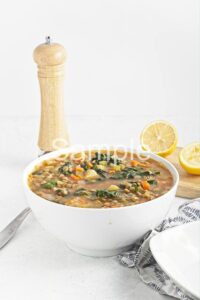 Lentil Spinach Soup - Set 5