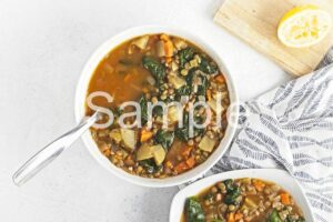 Lentil Spinach Soup - Set 5