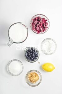 Coconut Lemon Berry Custard - Set 2