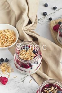 Coconut Lemon Berry Custard - Set 2