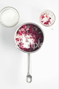 Matcha Pudding with Raspberry - Set 3