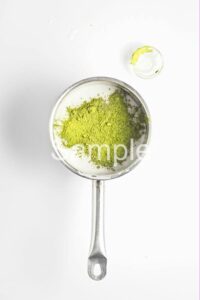 Matcha Pudding with Raspberry - Set 3