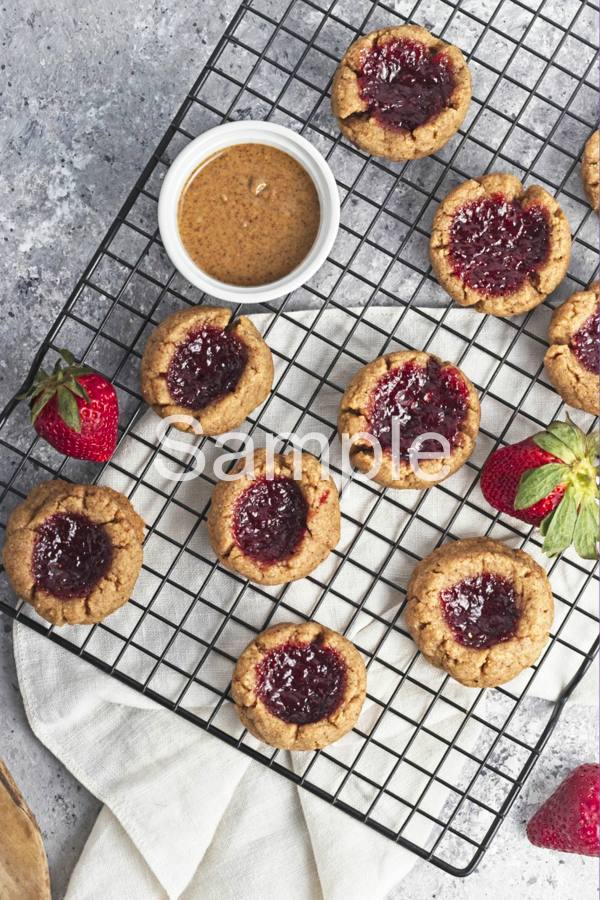 Strawberry Almond Thumbprints - Set 5