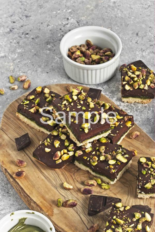 GF Pistachio Ganache Bars - Set 4