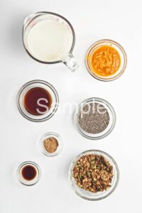 Pumpkin Pie Chia Pudding - Set 4