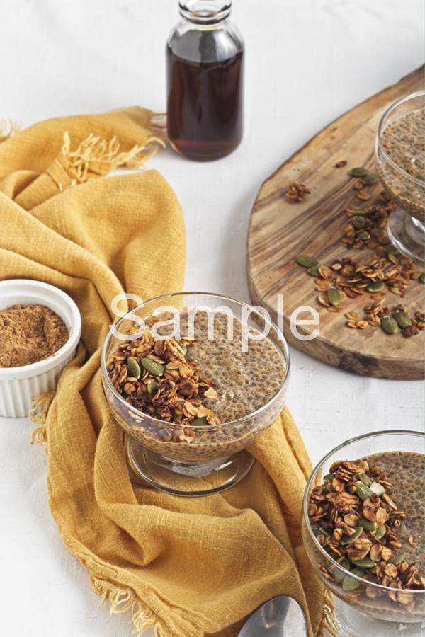 Pumpkin Pie Chia Pudding - Set 4