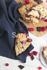 Raspberry Chocolate Scones - Set 3