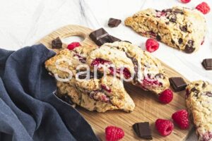 Raspberry Chocolate Scones - Set 3