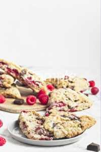 Raspberry Chocolate Scones - Set 3