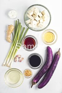 Sticky Ginger Eggplant and Tofu - Set 1