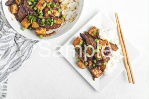 Sticky Ginger Eggplant and Tofu - Set 1