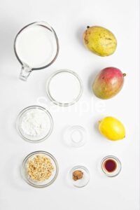 Coconut Pudding with Mango Sauce - Set 3