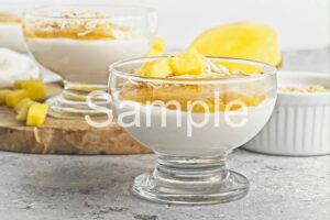 Coconut Pudding with Mango Sauce - Set 3