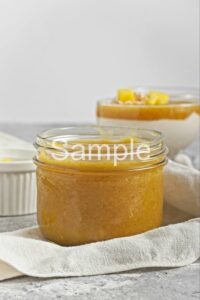 Coconut Pudding with Mango Sauce - Set 3