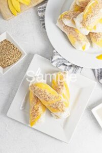 Mango Sticky Rice Spring Rolls - Set 1