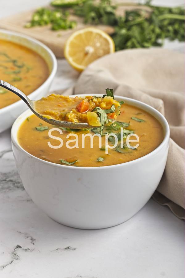 Red Lentil Coconut Soup - Set 4