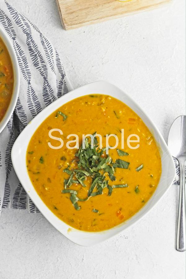 Red Lentil Coconut Soup - Set 5