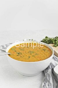 Red Lentil Coconut Soup - Set 5