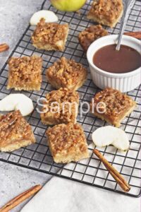 Caramel Apple Crumble Bars - Set 4