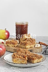 Caramel Apple Crumble Bars - Set 4