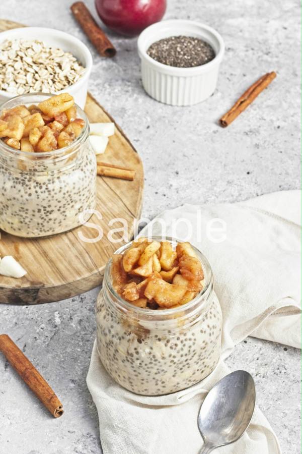 Apple Pie Overnight Oats - Set 4