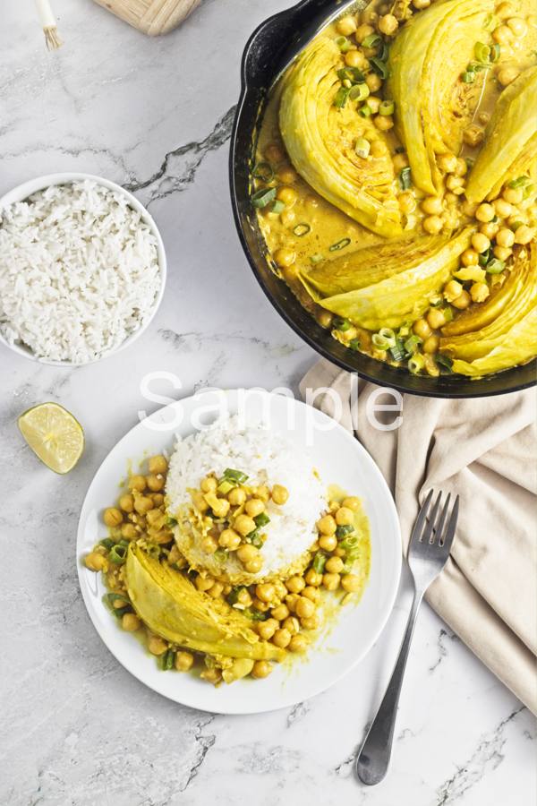 Coconut Braised Cabbage - Set 3