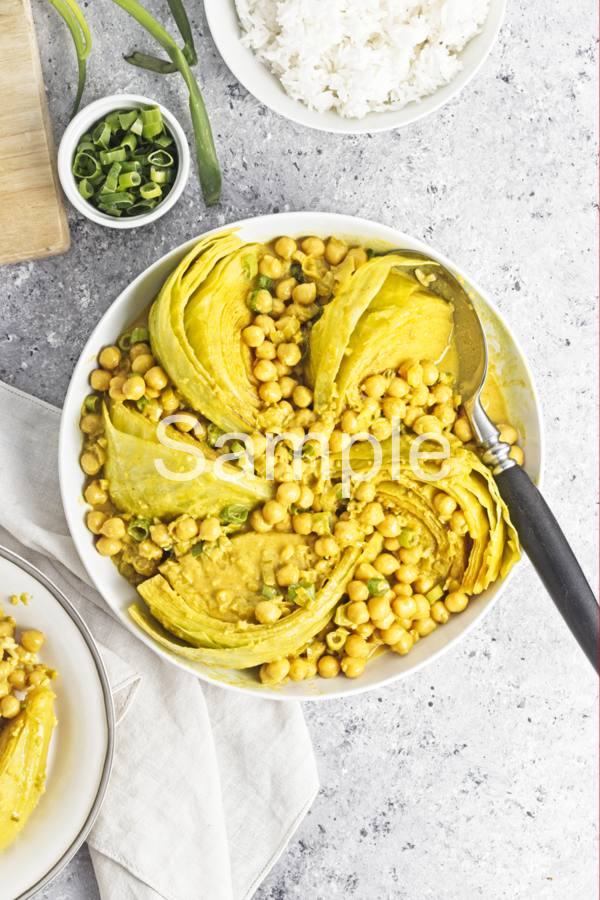 Coconut Braised Cabbage - Set 4