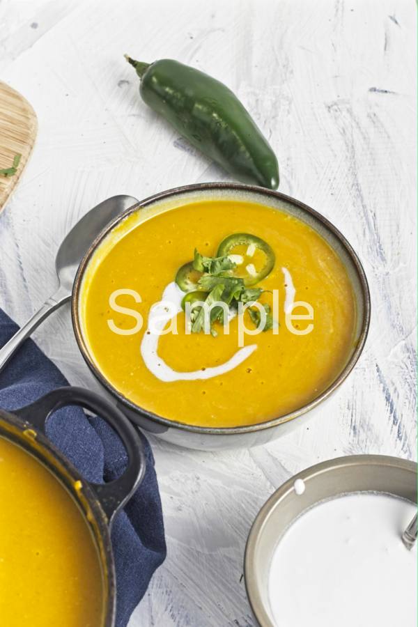 Spicy Red Kuri Soup - Set 2