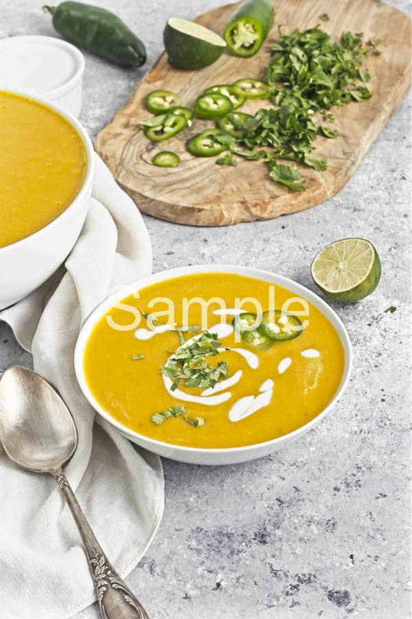 Spicy Red Kuri Soup - Set 3