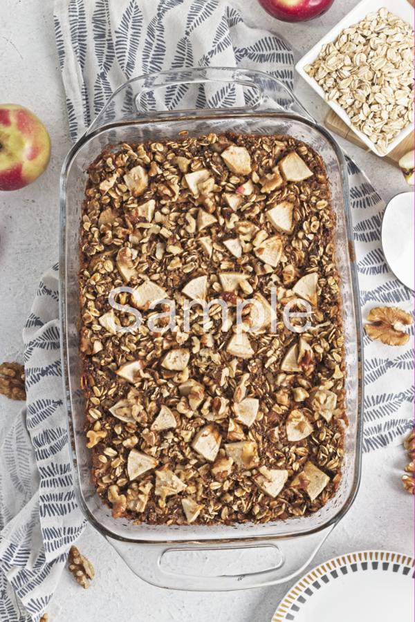 Apple Walnut Baked Oatmeal - Set 1