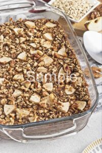 Apple Walnut Baked Oatmeal - Set 1
