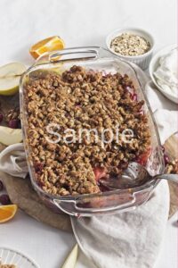 Olive Oil Pear Cranberry Crisp - PLR