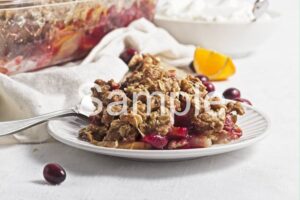 Olive Oil Pear Cranberry Crisp - PLR