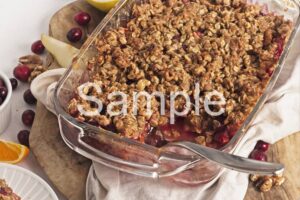Olive Oil Pear Cranberry Crisp - PLR