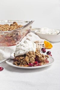 Olive Oil Pear Cranberry Crisp - PLR