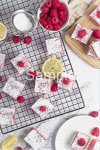 Raspberry Lemon Curd Bars - Set 2