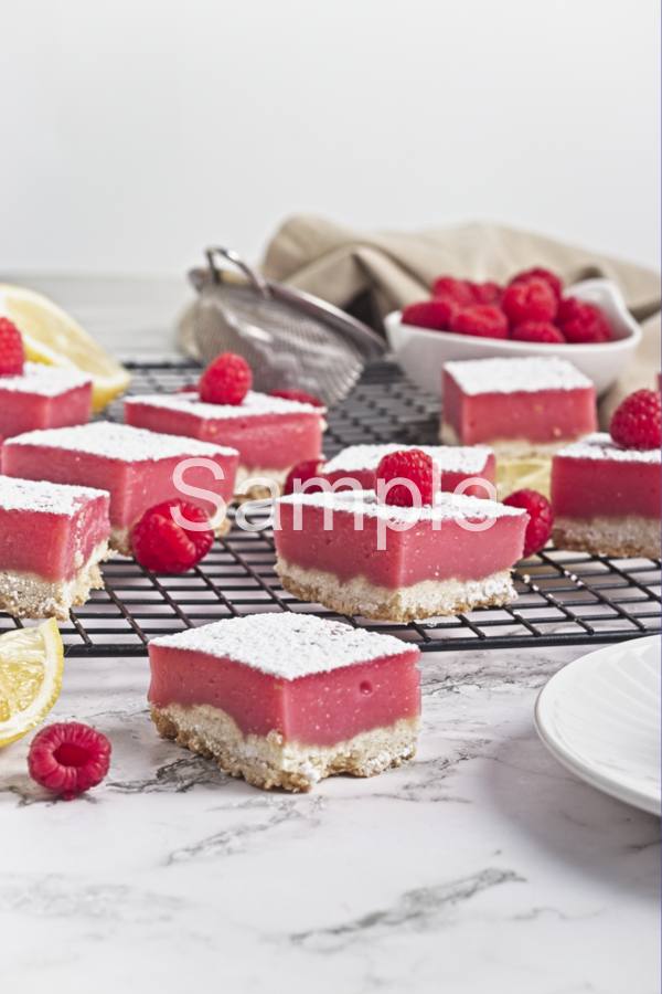 Raspberry Lemon Curd Bars - Set 2