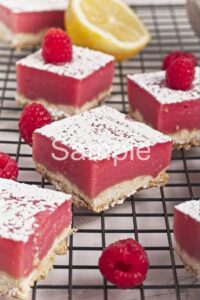 Raspberry Lemon Curd Bars - Set 2